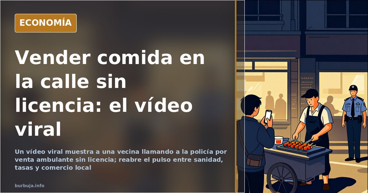 Venta ambulante sin licencia: sanidad, IVA y competencia desleal
