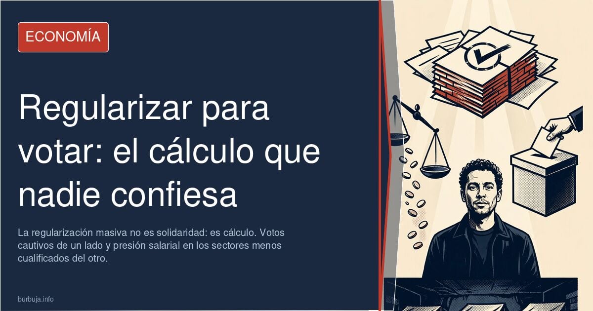 Personas esperando cita en extranjería, imagen de la regularización masiva y su impacto en el mercado laboral