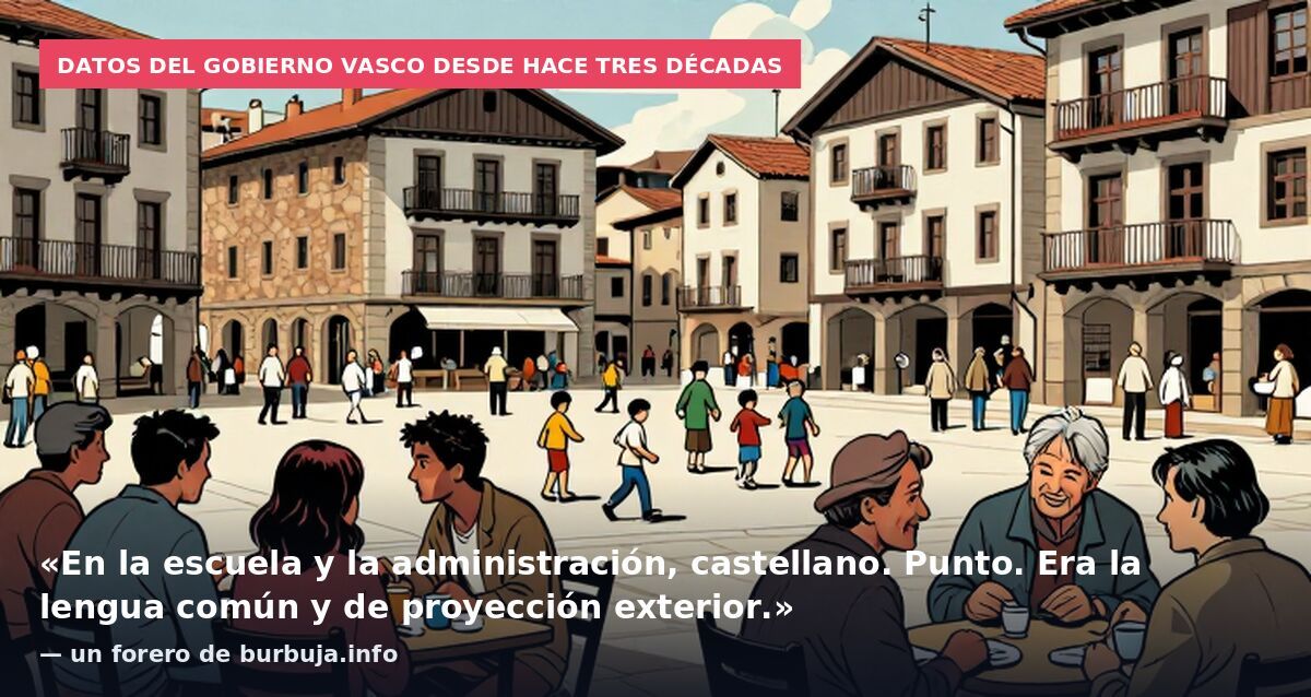 Datos del Gobierno Vasco desde hace tres décadas: «En la escuela y la administración, castellano. Punto. Era la lengua común y de proyección exterior.» — un forero de burbuja.info