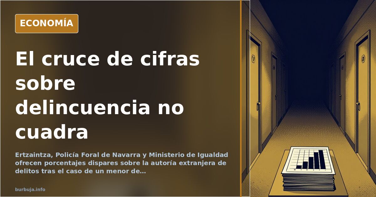 Pasillo de un centro de protección de menores y gráficos de barras sobre delincuencia y nacionalidad