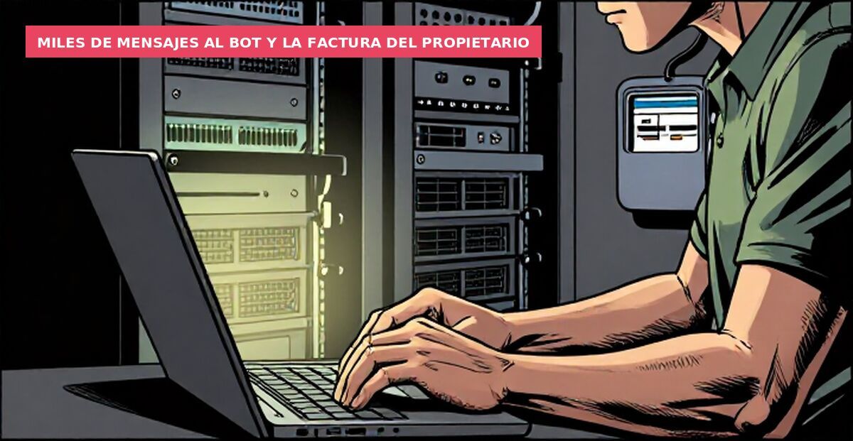 Miles de mensajes al bot y la factura del propietario