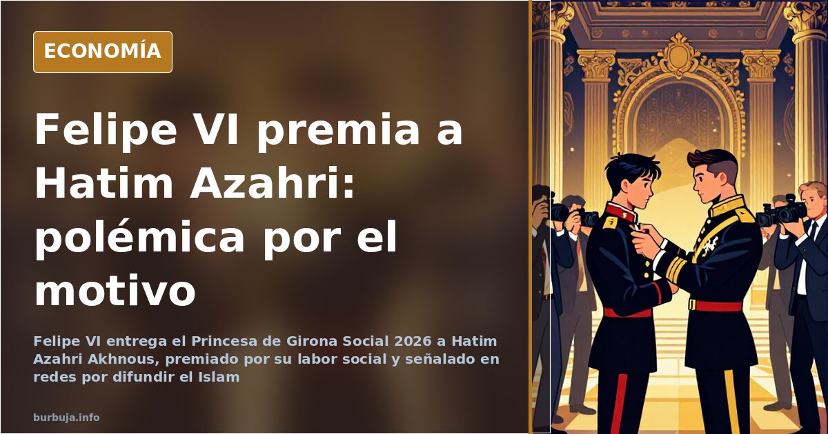 Entrega del Premio Princesa de Girona a Hatim Azahri Akhnous, premiado por su labor social