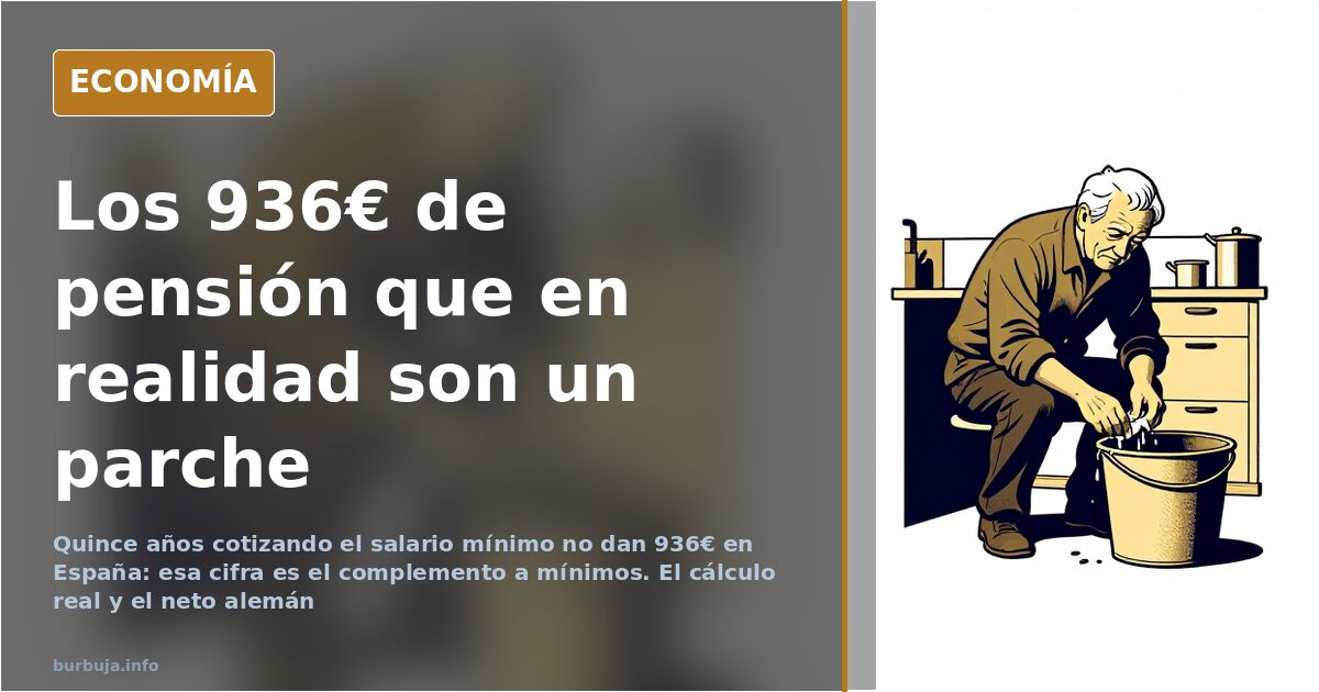 German vs. Spanish Minimum Pension After 15 Years on Minimum Wage