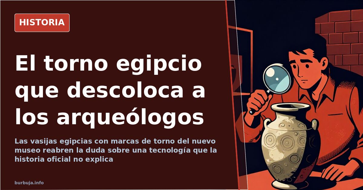 Vasijas de piedra egipcias con marcas de torno en vitrinas del nuevo museo