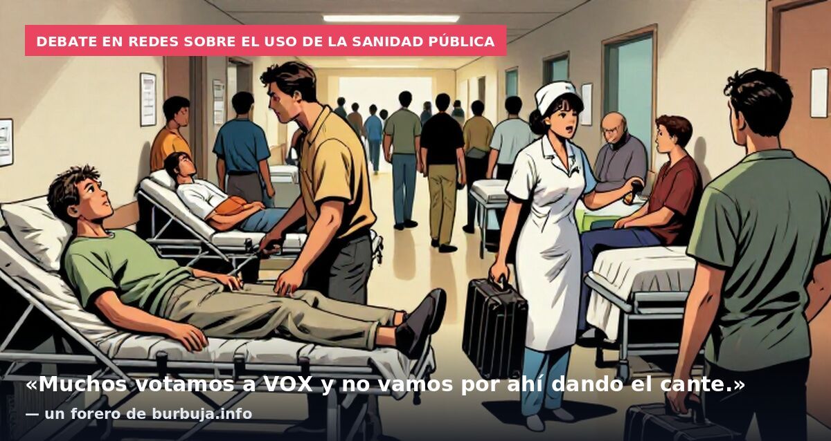 Debate en redes sobre el uso de la sanidad pública: «Muchos votamos a VOX y no vamos por ahí dando el cante.» — un forero de burbuja.info