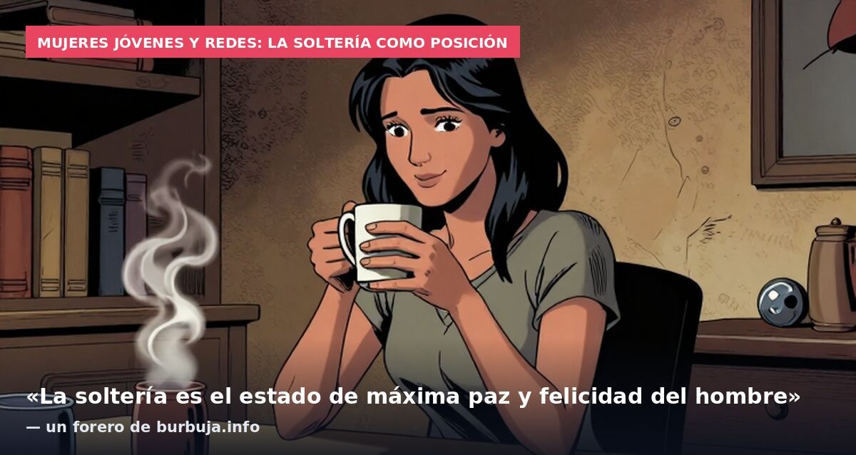 Mujeres jóvenes y redes: la soltería como posición: «La soltería es el estado de máxima paz y felicidad del hombre» — un forero de burbuja.info