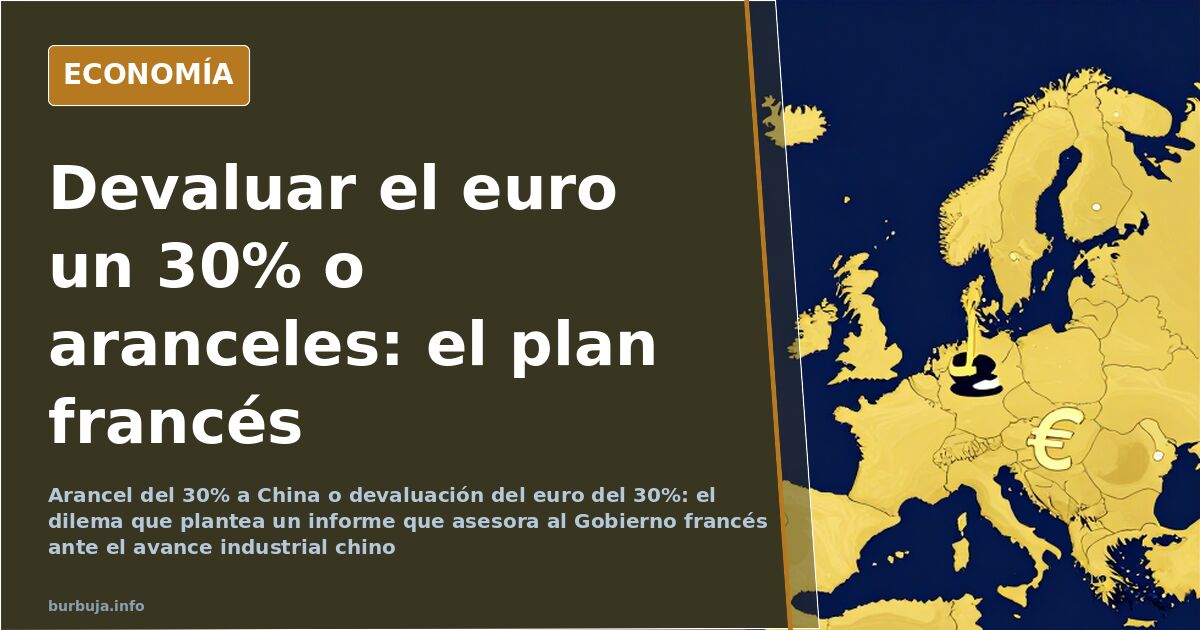 Ilustración sobre la devaluación del euro: balanza desequilibrada entre la moneda europea y el comercio con China