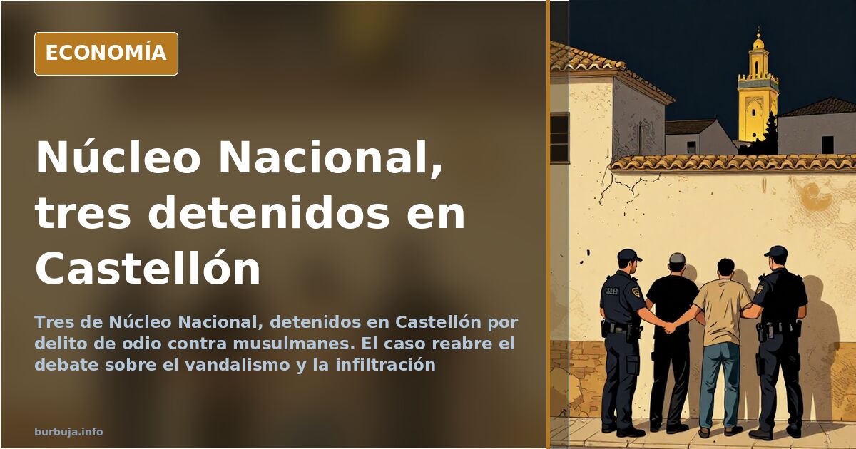 Fachada de un comercio de barrio en Castellón, en el contexto de la operación contra Núcleo Nacional