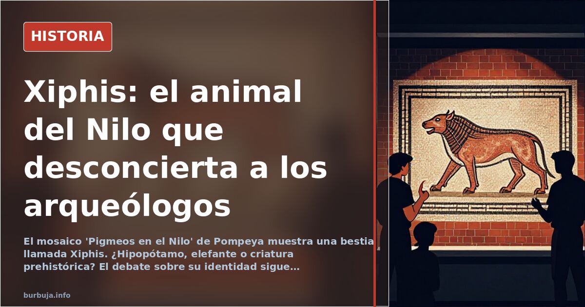 Xiphis: el animal del Nilo que desconcierta a los arqueólogos