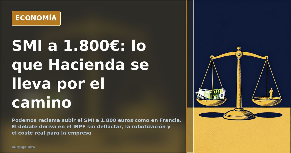 Billetes de euro sobre una mesa de despacho, en el debate sobre la subida del salario mínimo interprofesional a 1.800 euros