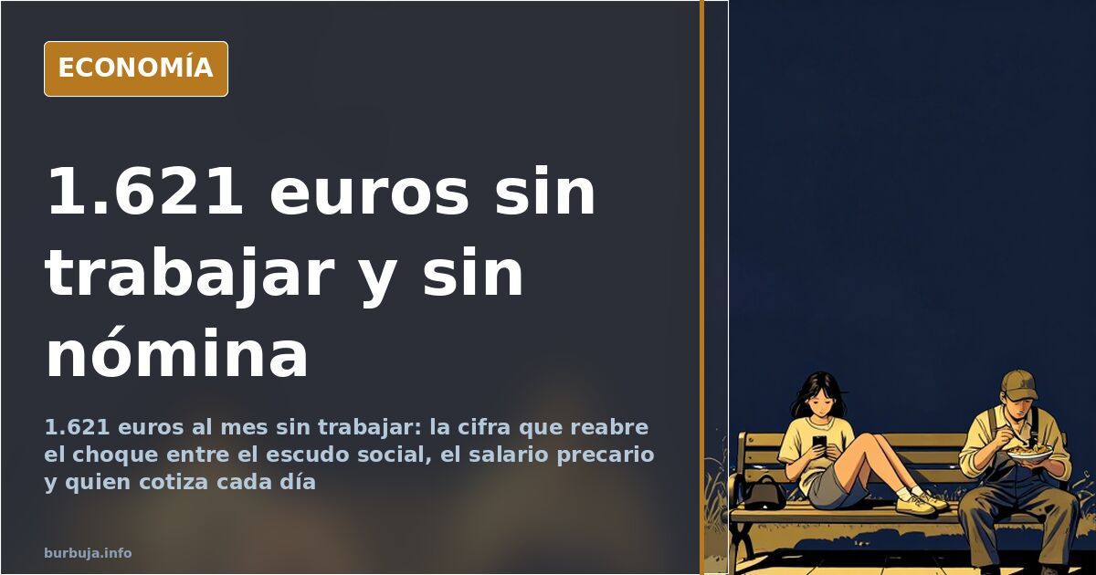 Ilustración editorial de una calculadora junto a billetes de euro para explicar la renta garantizada de ingresos