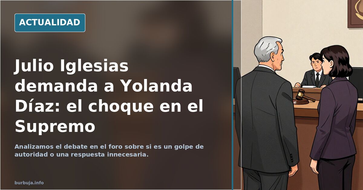 Julio Iglesias demanda a Yolanda Díaz