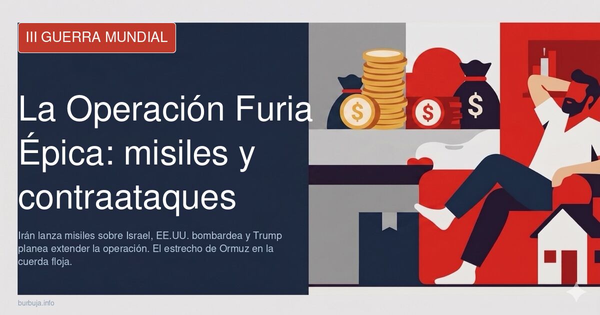 Misiles iraníes sobre Israel en el marco de la Operación Furia Épica