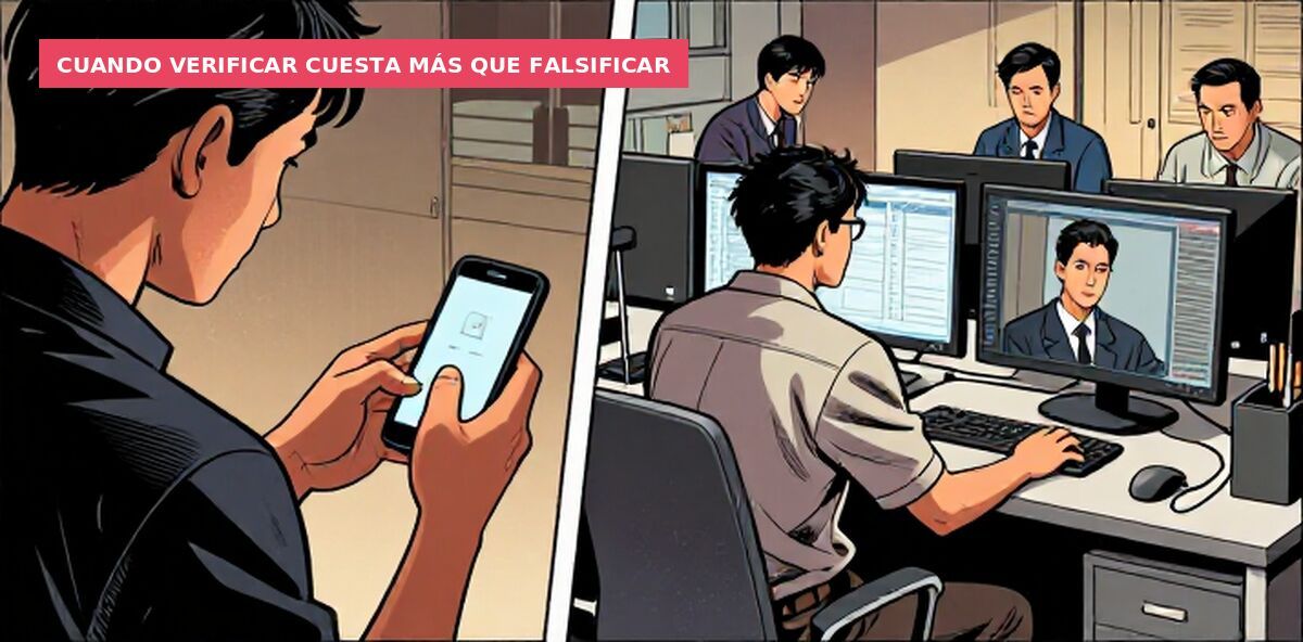Cuando verificar cuesta más que falsificar