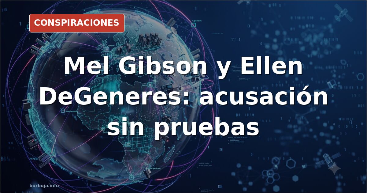 Mel Gibson y Ellen DeGeneres en imágenes de archivo, protagonistas de una acusación de canibalismo sin pruebas