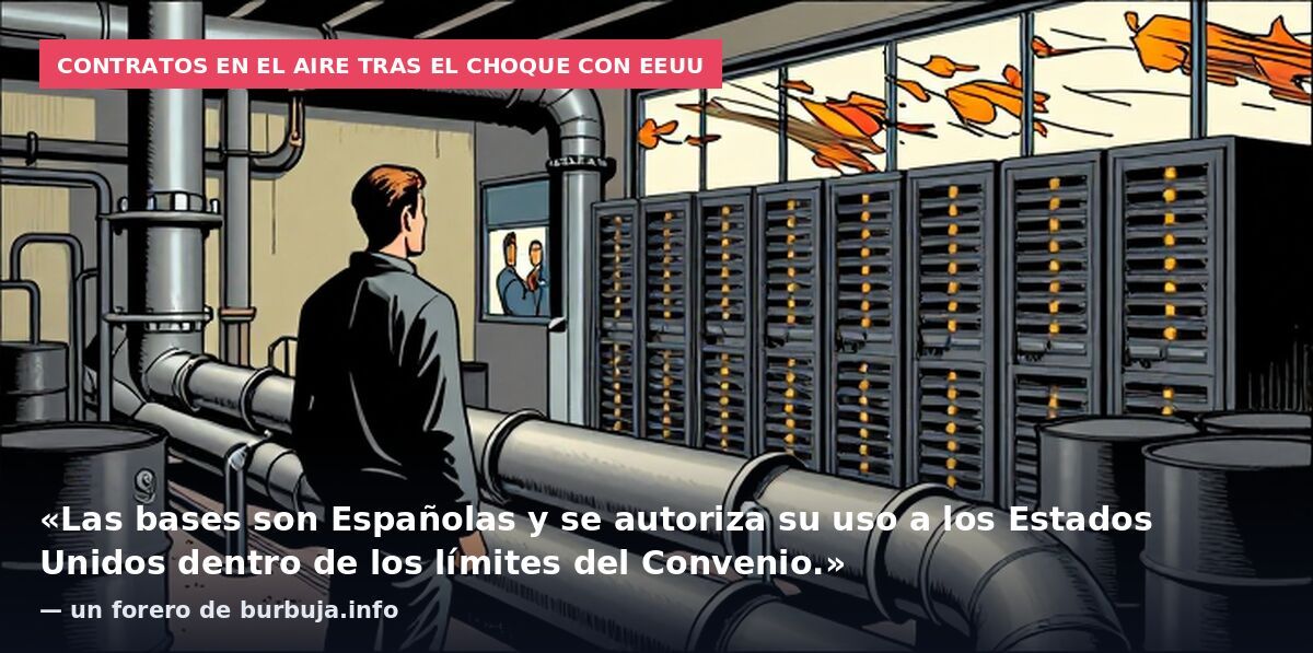 Contratos en el aire tras el choque con EEUU: «Las bases son Españolas y se autoriza su uso a los Estados Unidos dentro de los límites del Convenio.» — un forero de burbuja.info