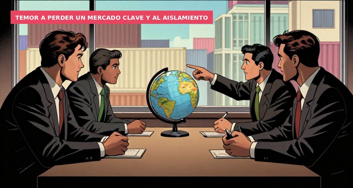 Temor a perder un mercado clave y al aislamiento
