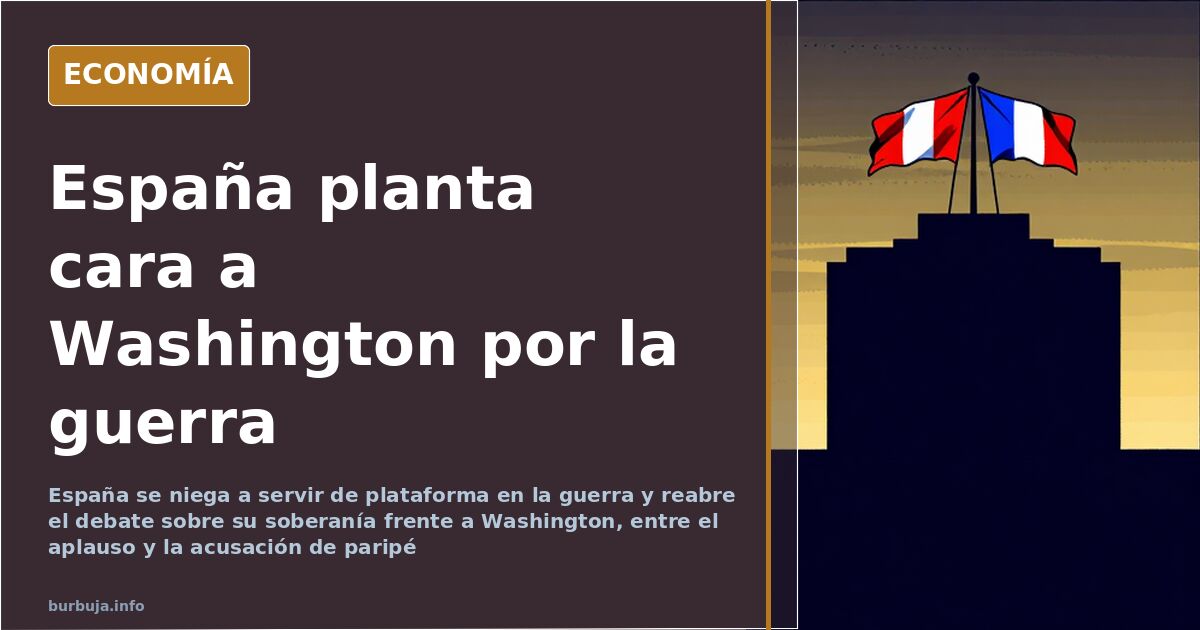 Banderas de España y de la Unión Europea ondeando frente a un edificio institucional bajo un cielo plomizo