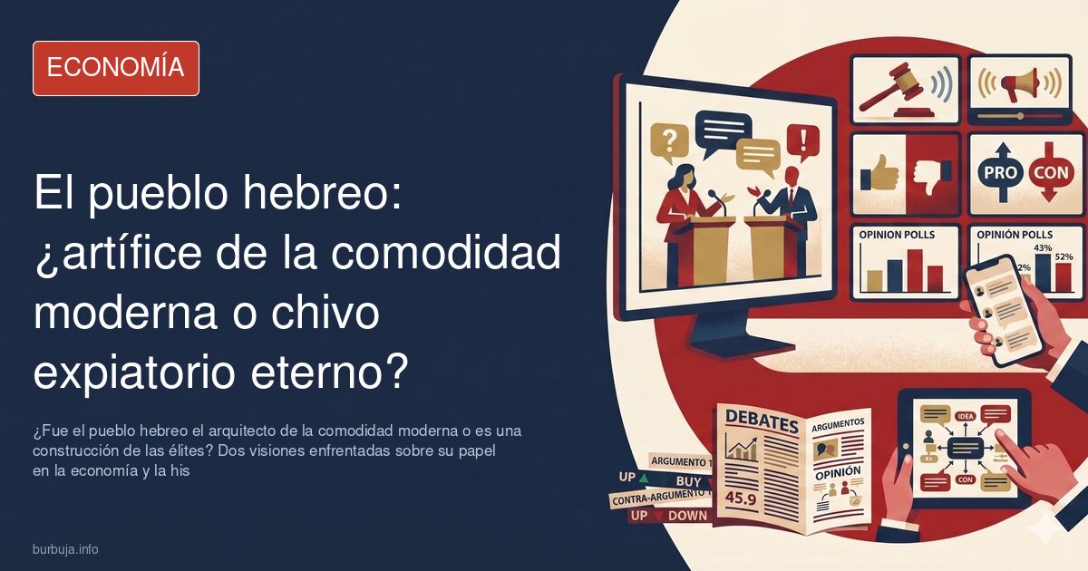 ¿Fue el pueblo hebreo el arquitecto de la comodidad moderna o es una construcción de las élites? Dos visiones enfrentadas sob