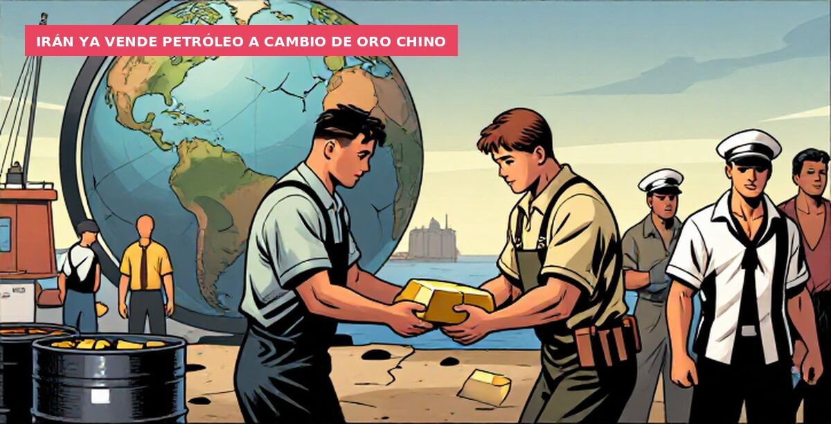 Irán ya vende petróleo a cambio de oro chino