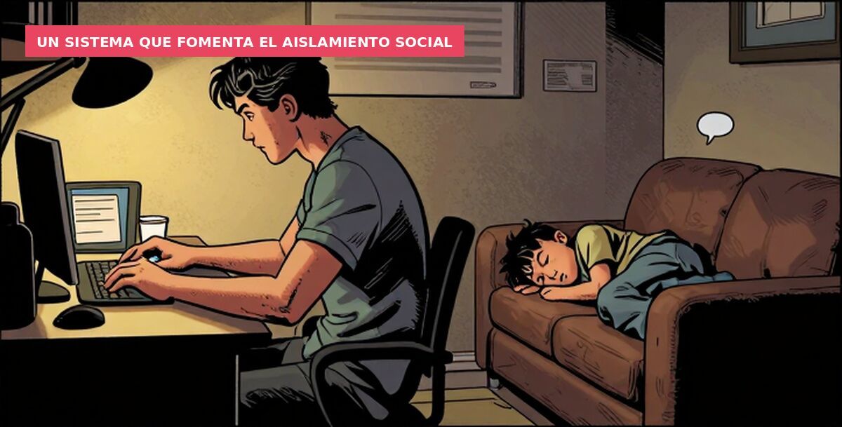 Un sistema que fomenta el aislamiento social