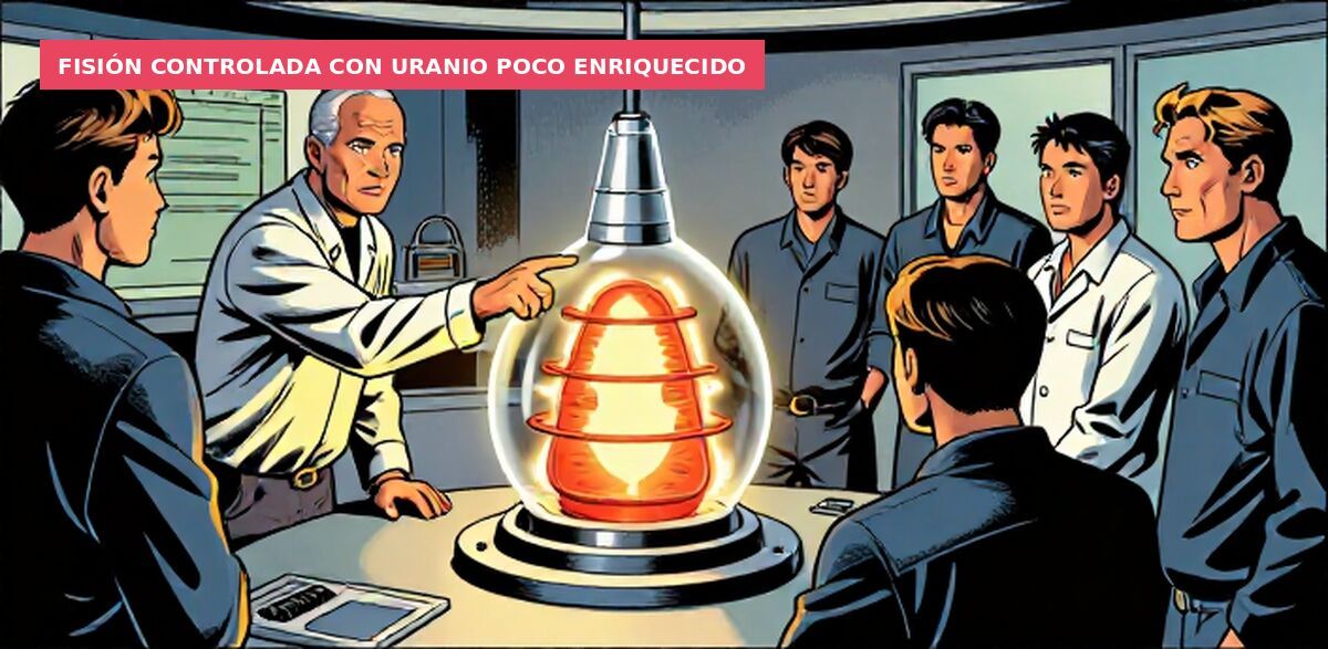 Fisión controlada con uranio poco enriquecido