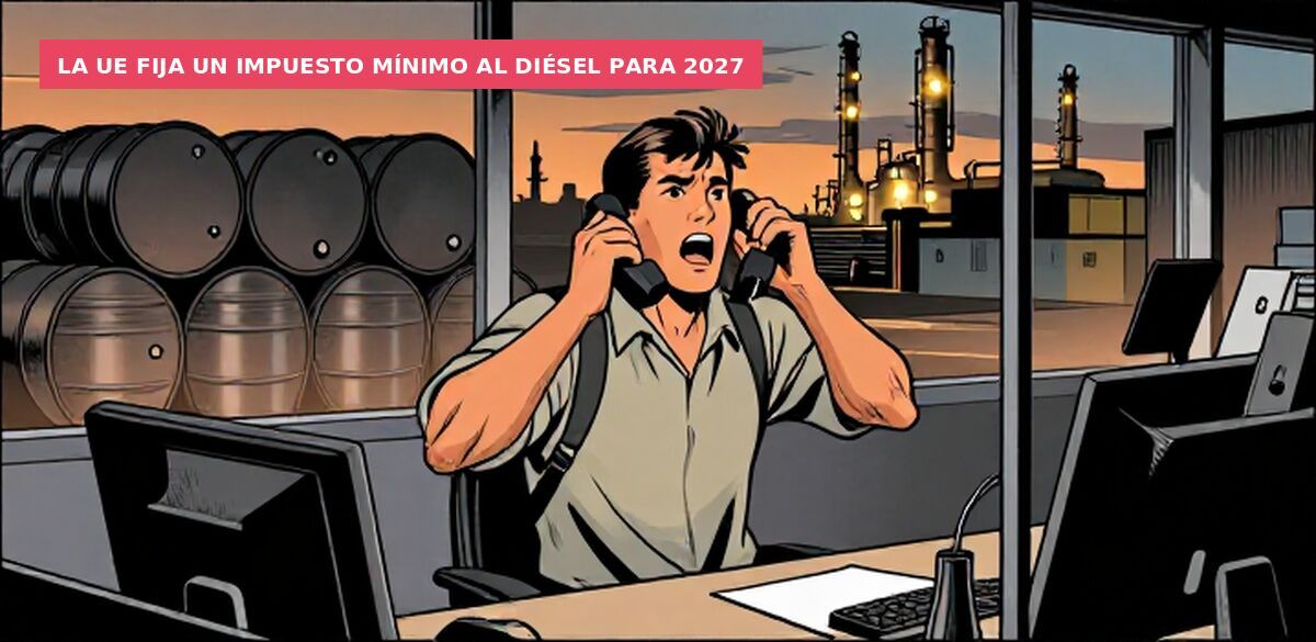 La UE fija un impuesto mínimo al diésel para 2027