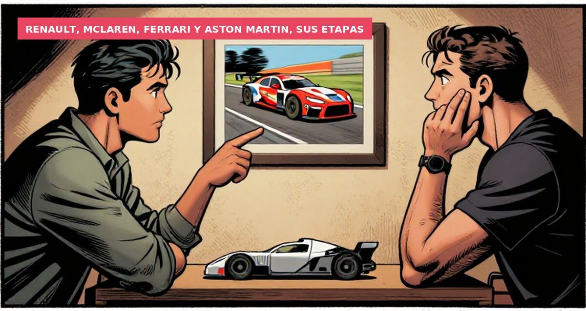 Renault, McLaren, Ferrari y Aston Martin, sus etapas