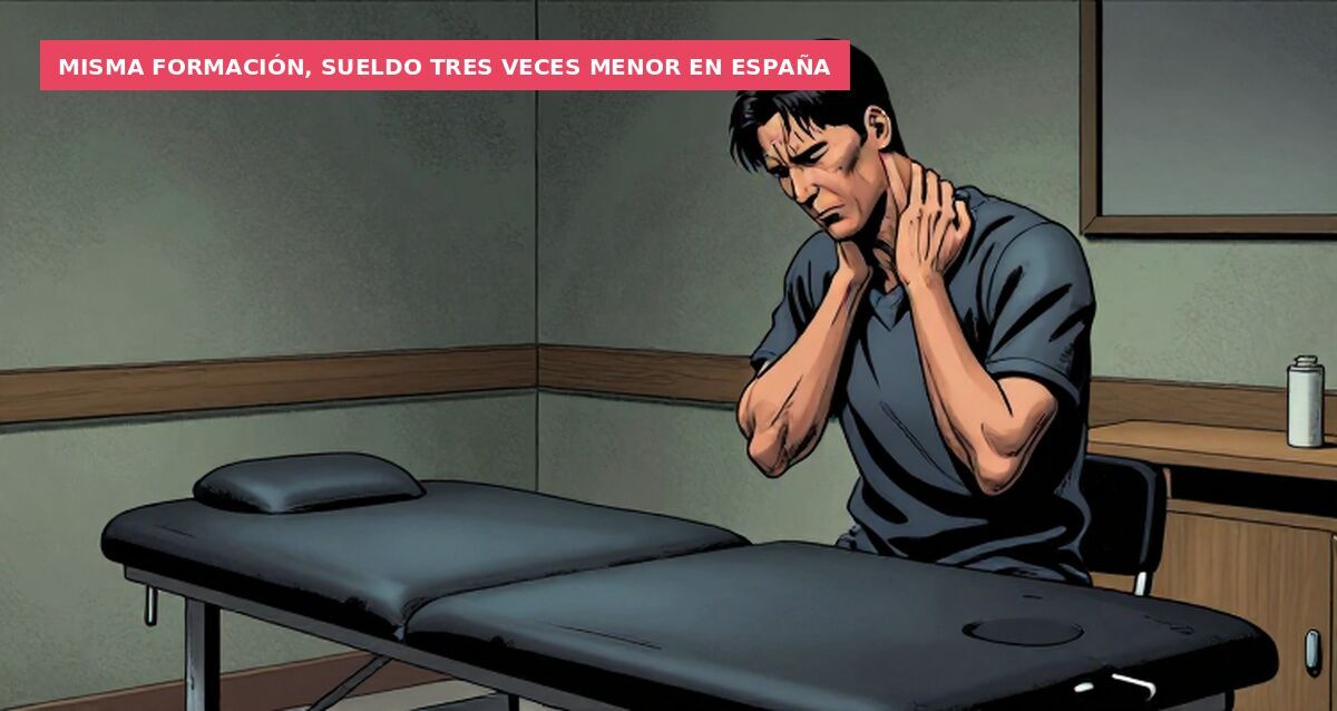 Misma formación, sueldo tres veces menor en España