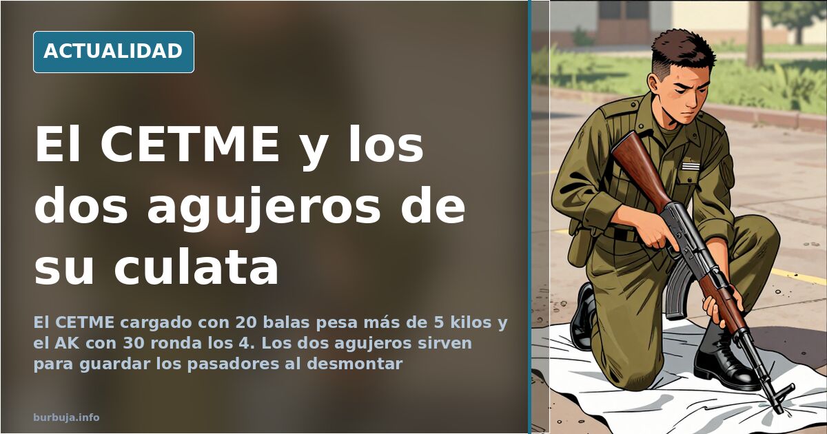 CETME: sistema de rodillos y los dos agujeros de la culata
