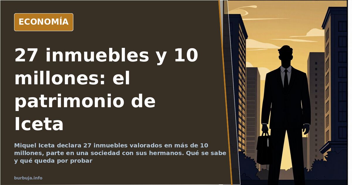 Fachada de un edificio de viviendas en Barcelona, ciudad donde se reparte parte del patrimonio inmobiliario atribuido a Mique