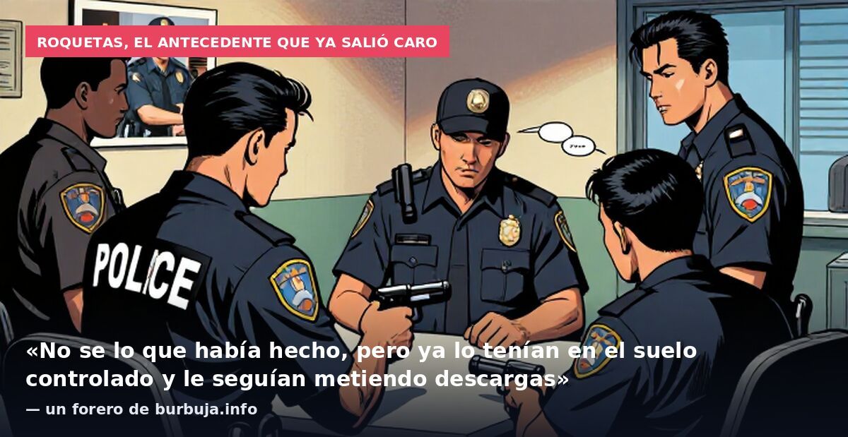 Roquetas, el antecedente que ya salió caro: «No se lo que había hecho, pero ya lo tenían en el suelo controlado y le seguían metiendo descargas» — un forero de burbuja.info