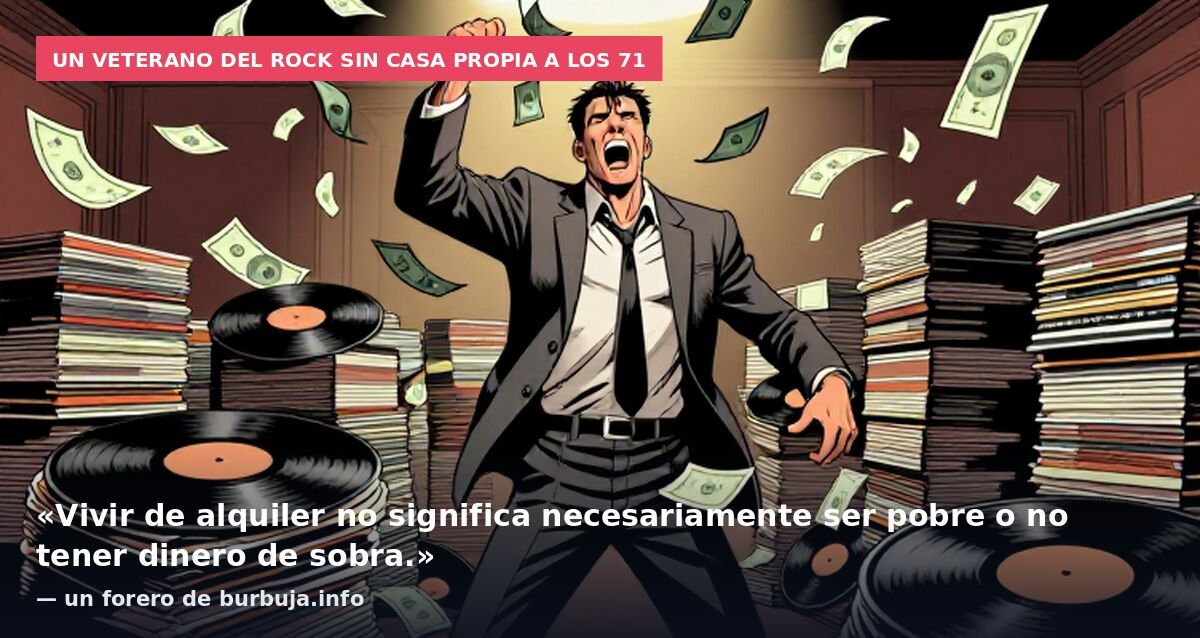 Un veterano del rock sin casa propia a los 71: «Vivir de alquiler no significa necesariamente ser pobre o no tener dinero de sobra.» — un forero de burbuja.info