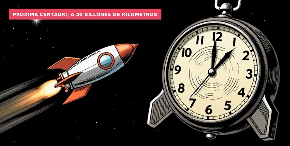 Próxima Centauri, a 40 billones de kilómetros