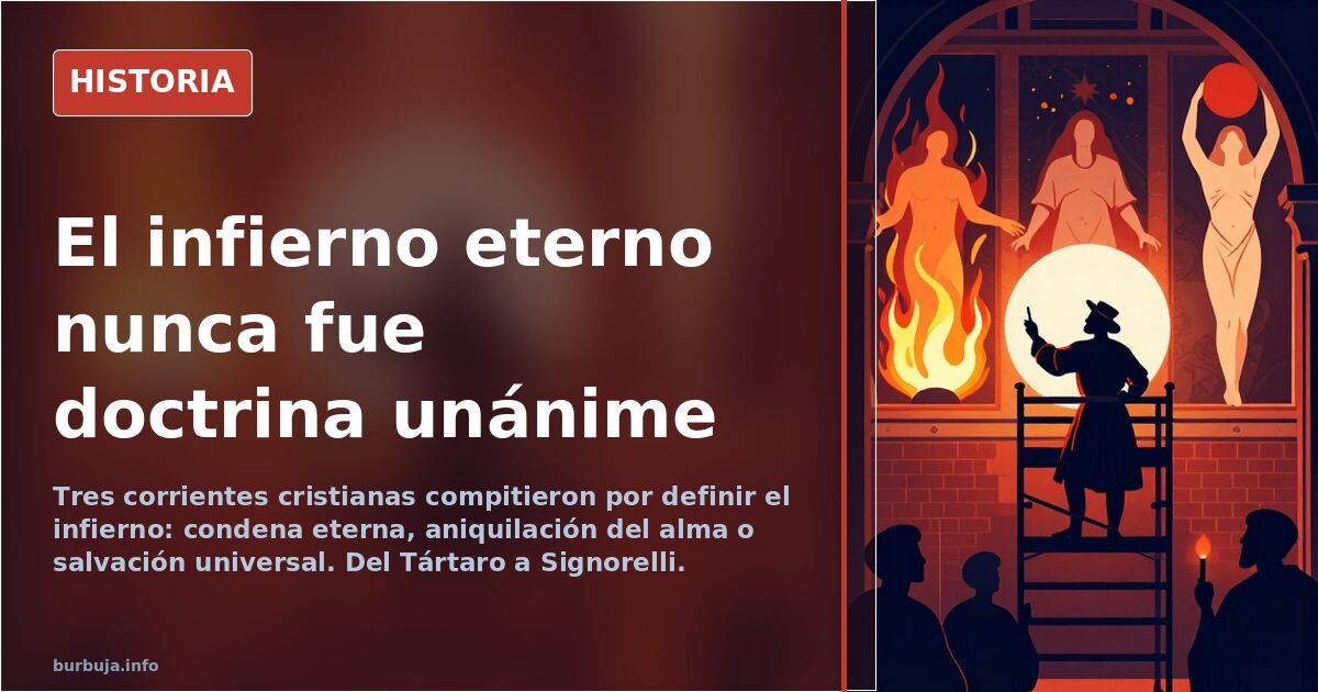 Fresco renacentista que representa el infierno y el castigo de los condenados entre demonios, en la capilla de Orvieto