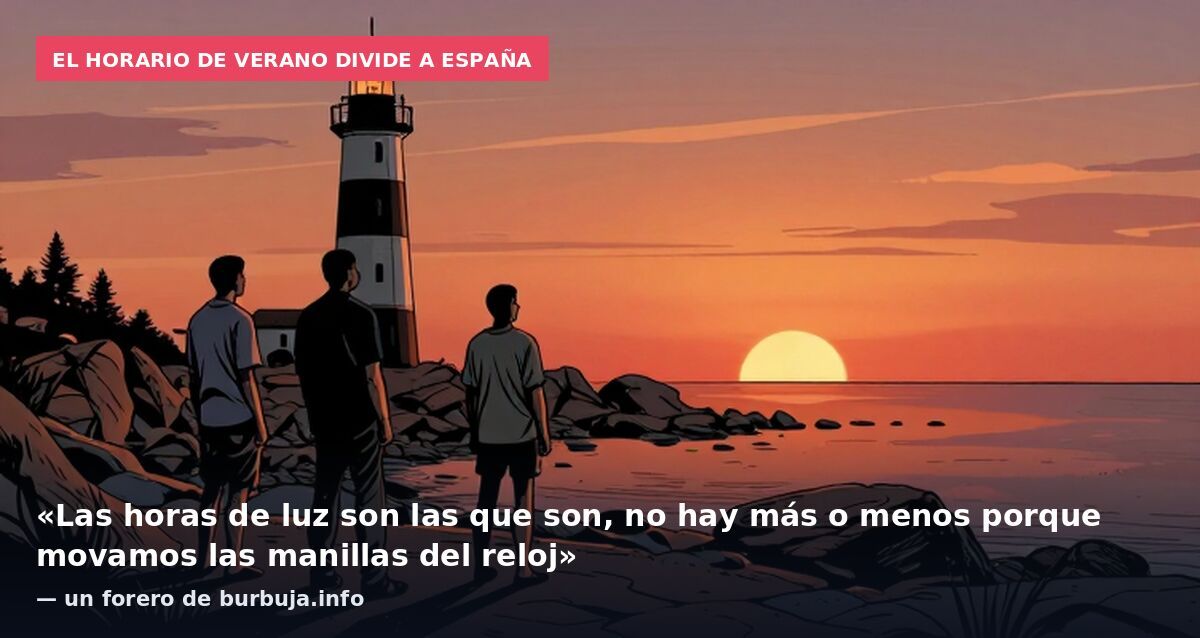 El horario de verano divide a España: «Las horas de luz son las que son, no hay más o menos porque movamos las manillas del reloj» — un forero de burbuja.info