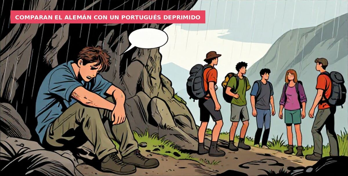 Comparan el alemán con un portugués deprimido