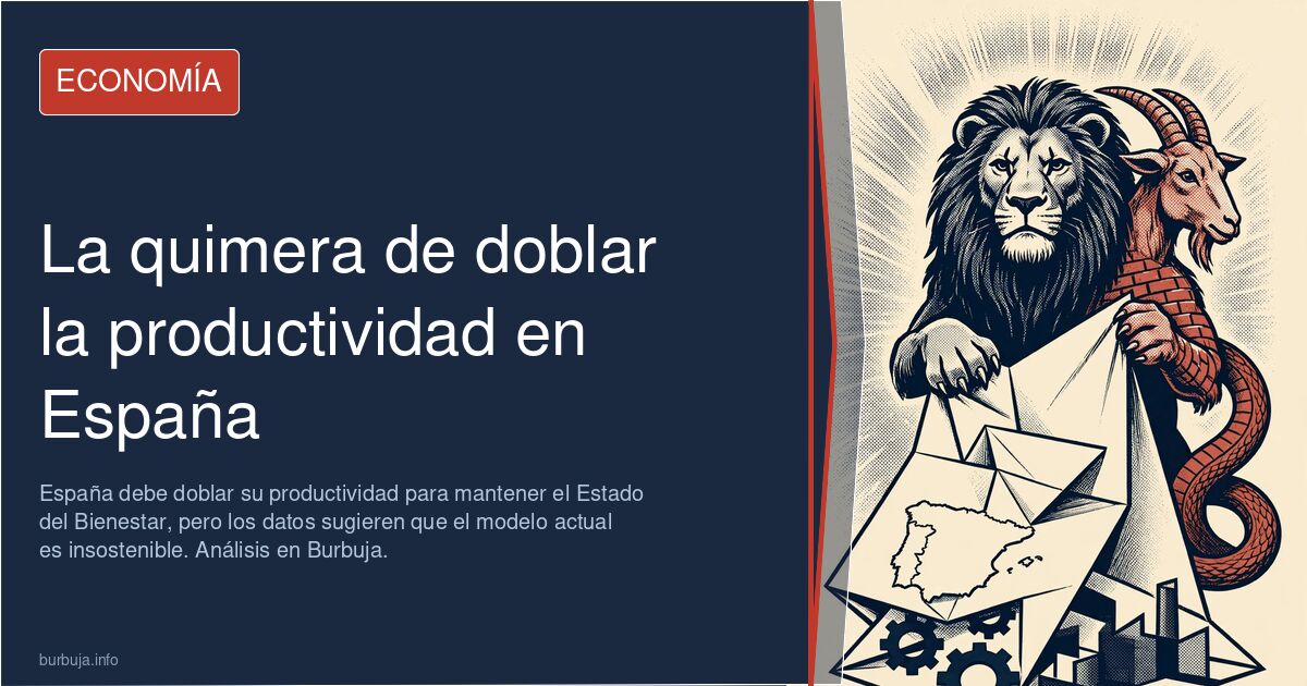 España debe doblar su productividad para mantener el Estado del Bienestar, pero los datos sugieren que el modelo actual es in