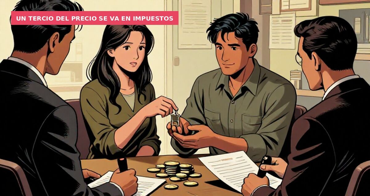 Un tercio del precio se va en impuestos