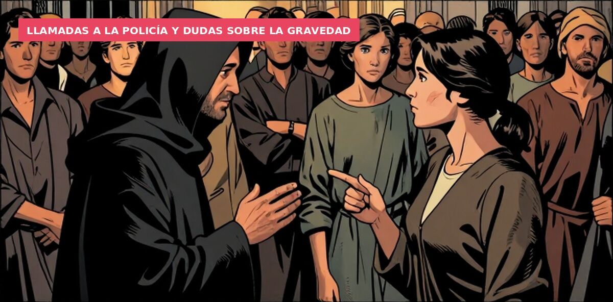 Llamadas a la policía y dudas sobre la gravedad