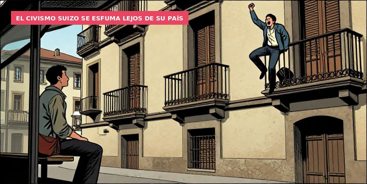 El civismo suizo se esfuma lejos de su país