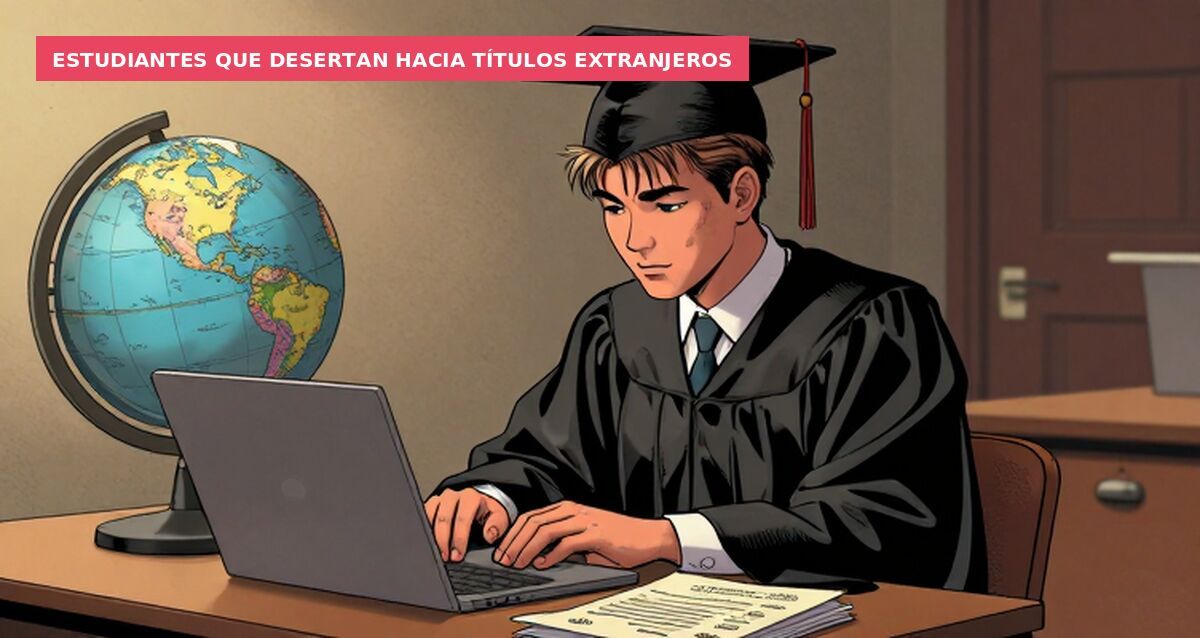 Estudiantes que desertan hacia títulos extranjeros