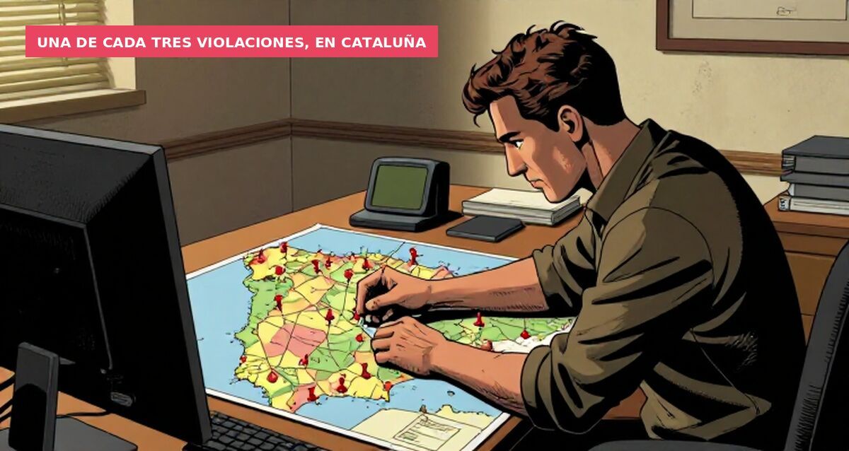 Una de cada tres violaciones, en Cataluña