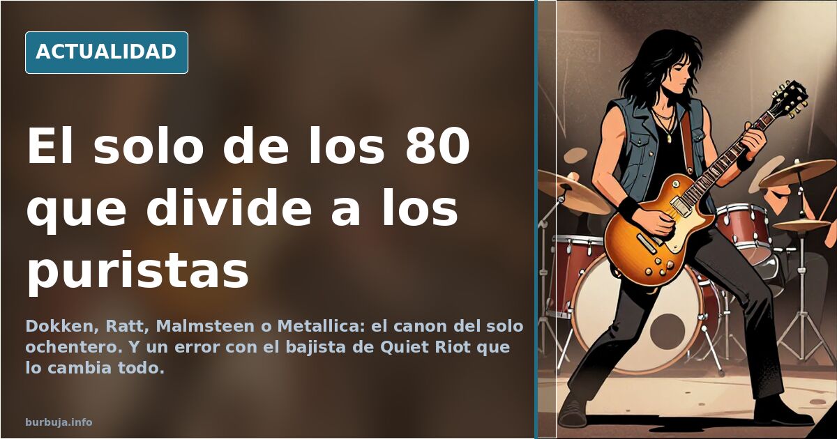 El solo de los 80 que divide a los puristas