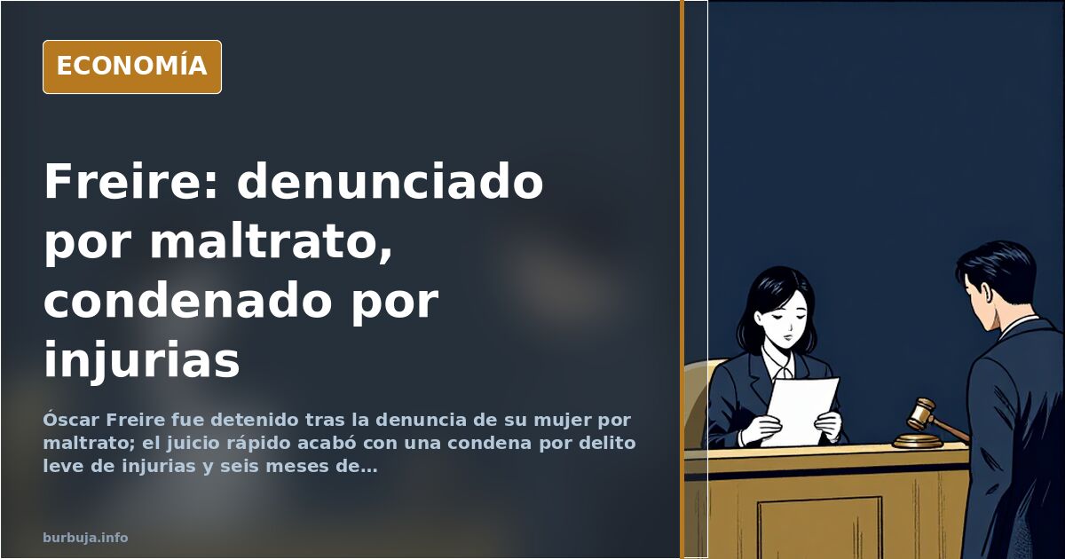 Ilustración editorial de un ciclista detenido junto a un juzgado por el caso de maltrato de Óscar Freire