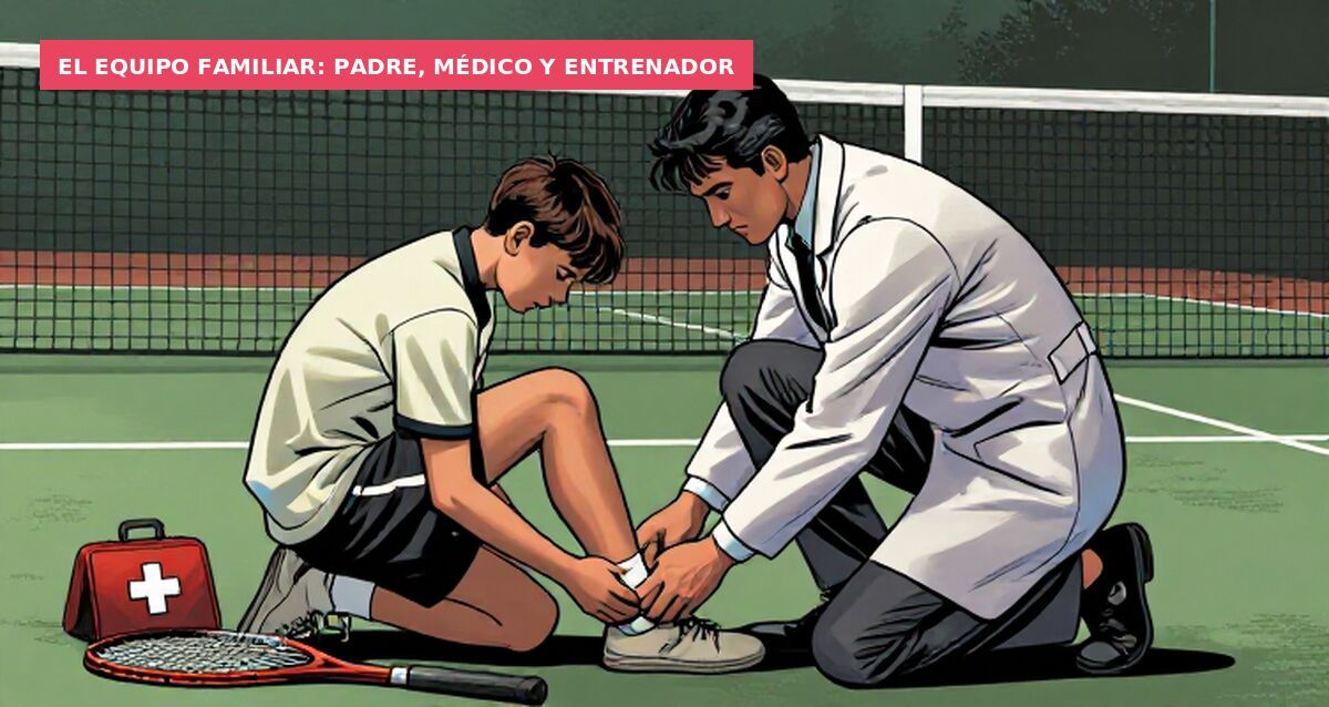 El equipo familiar: padre, médico y entrenador
