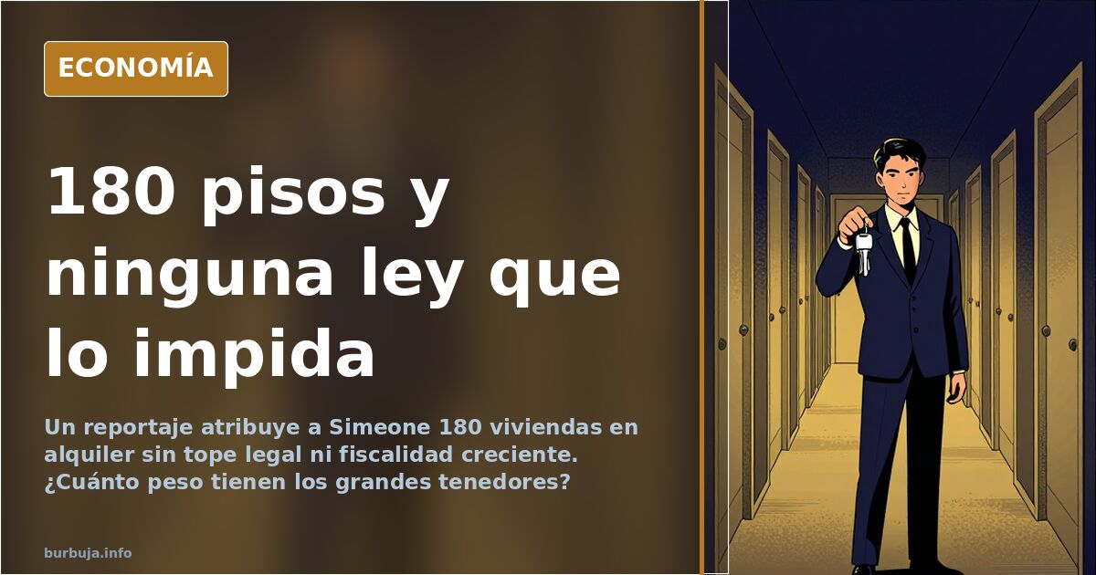 Bloques residenciales al atardecer, imagen sobre la acumulación de vivienda en alquiler y los grandes tenedores