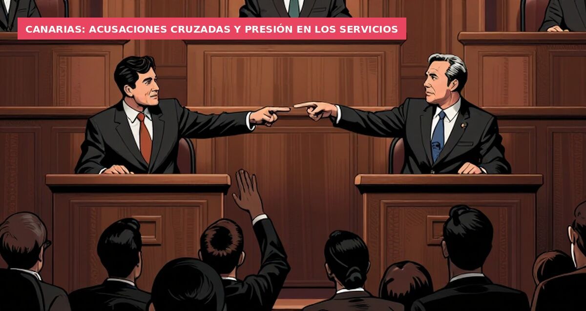 Canarias: acusaciones cruzadas y presión en los servicios