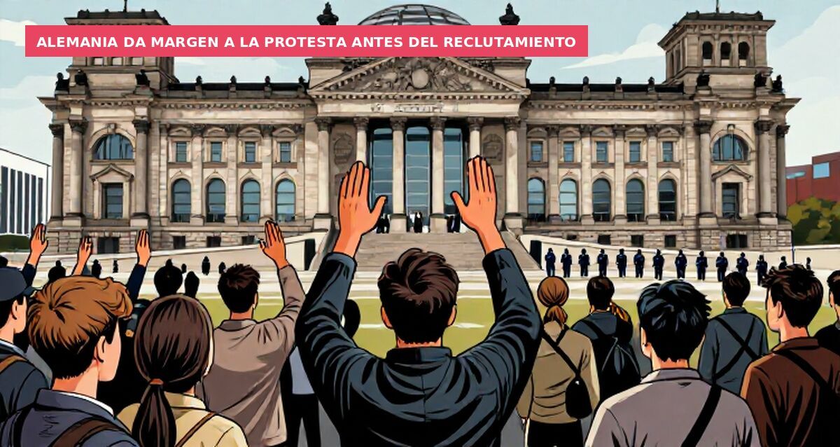 Alemania da margen a la protesta antes del reclutamiento