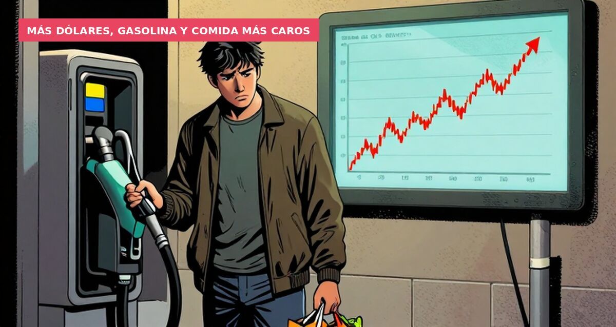 Más dólares, gasolina y comida más caros